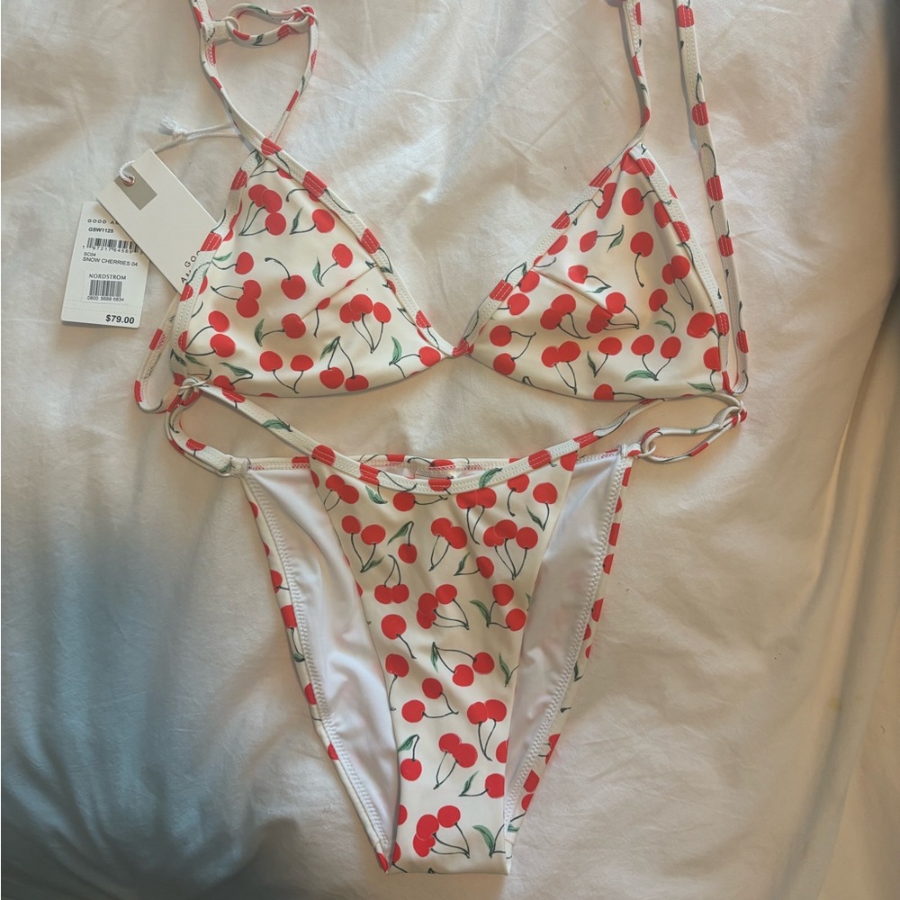 Good American Cherry Bikini